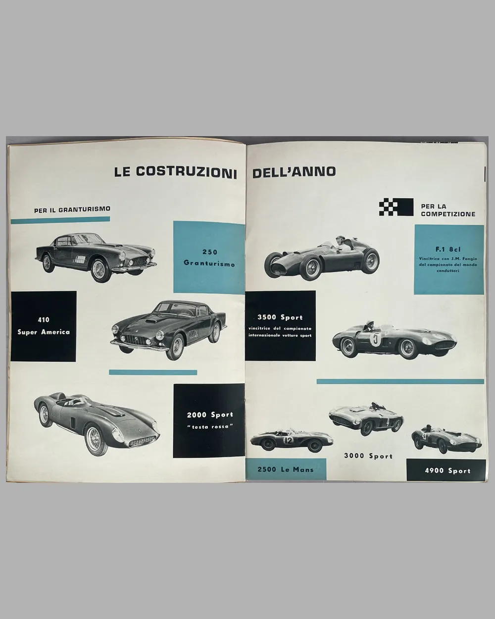 1956 original Ferrari factory Yearbook