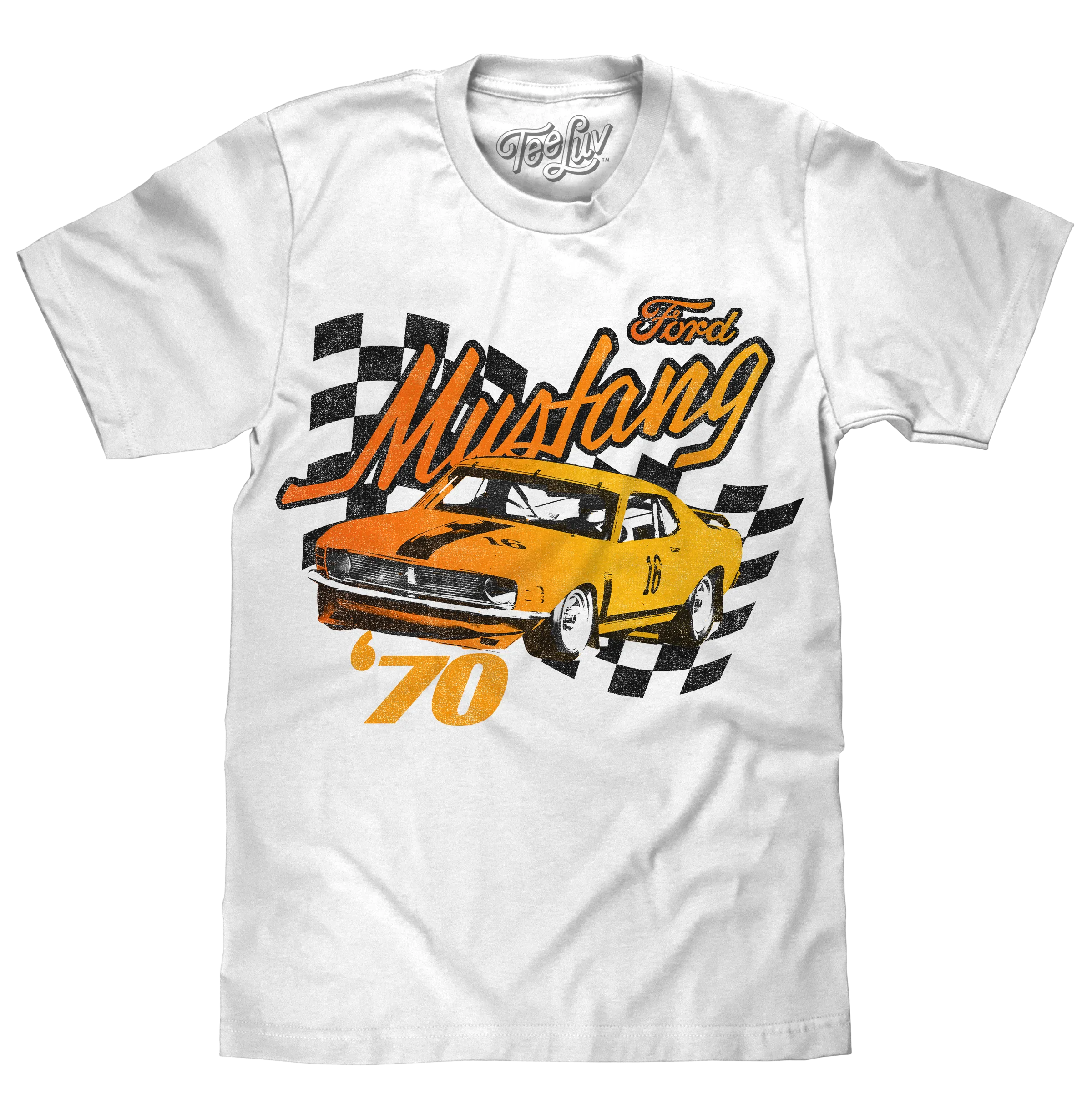 1970 Ford Mustang T-Shirt - White