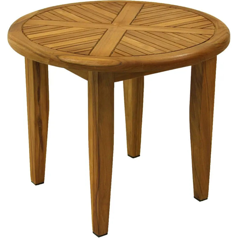 24" Dia. Teak Accent Table