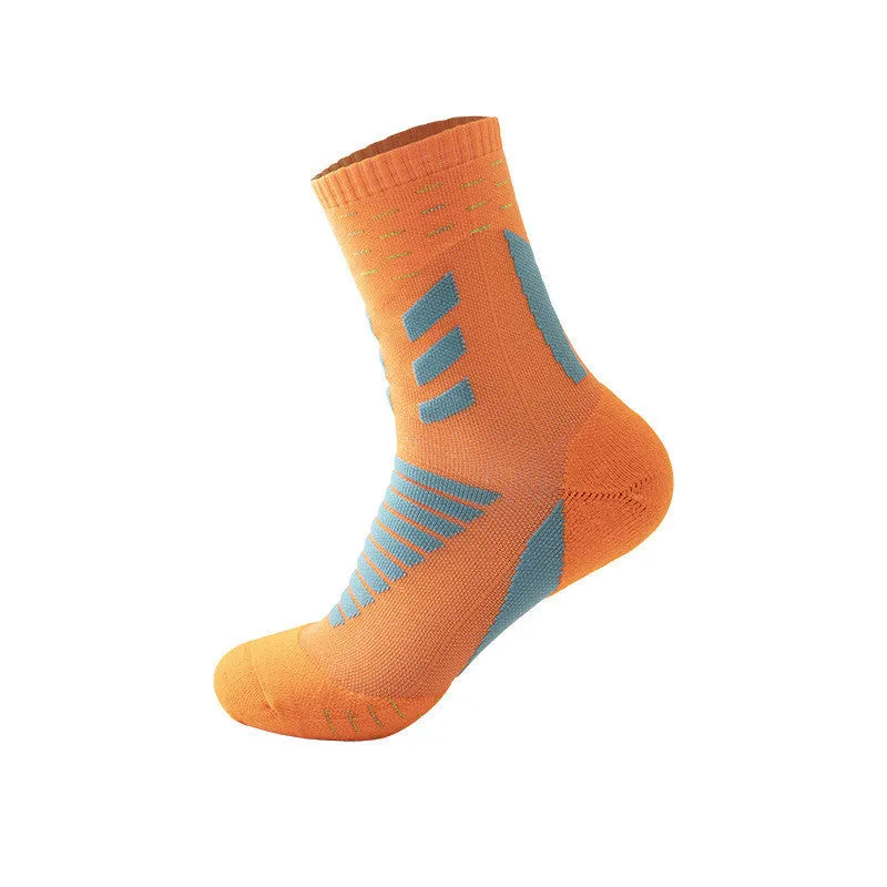 7 Pairs Sweat-Absorbent Outdoor Sports Socks | Vibrant Colors | Anti-Slip Grip