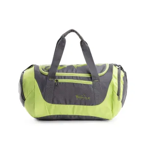 Blaze Gym & Sports Duffel Bag l Grey & Neon Yellow