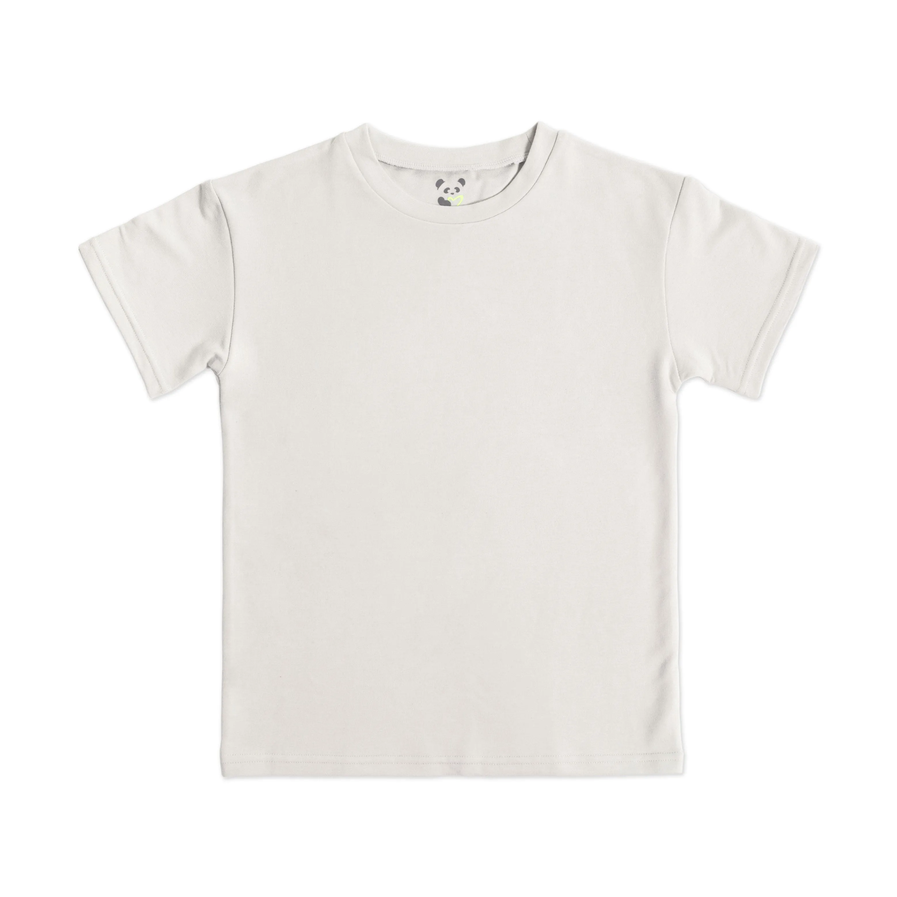 Bone White Bamboo Terry Kids Oversized T-Shirt