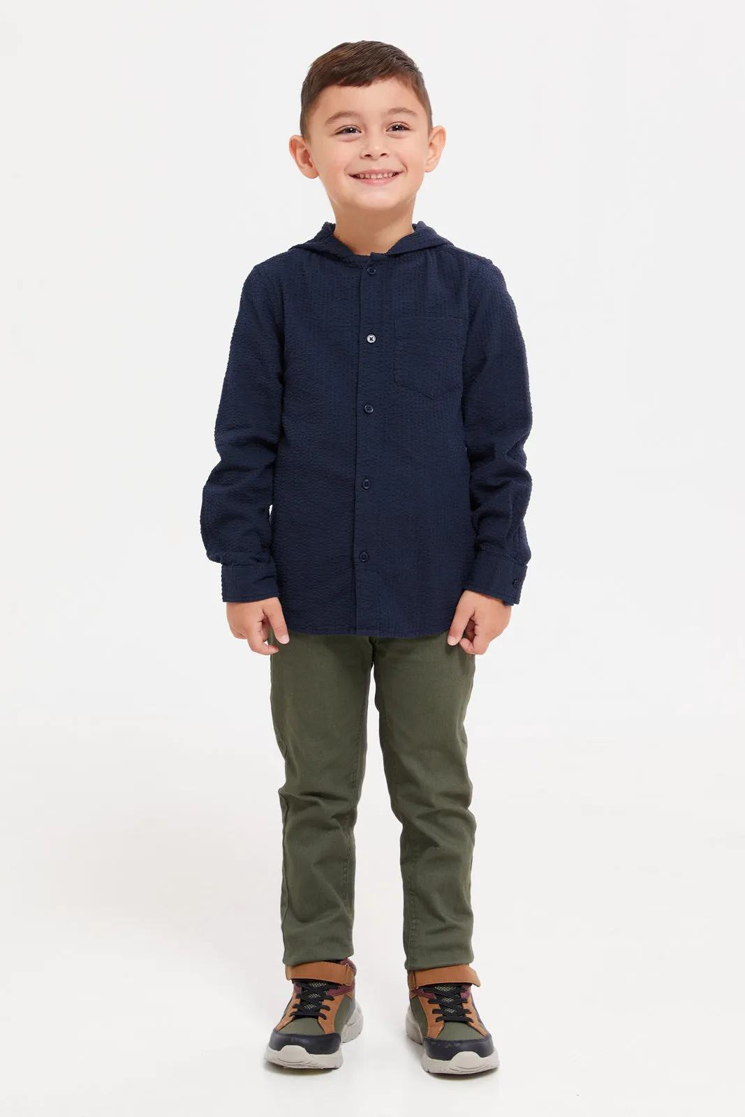 Boys Olive Chino Trousers