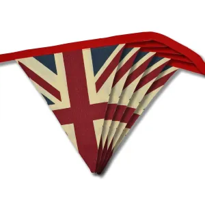 British Union Jack Vintage Flag Bunting - Perfect for Patriotic Decor!