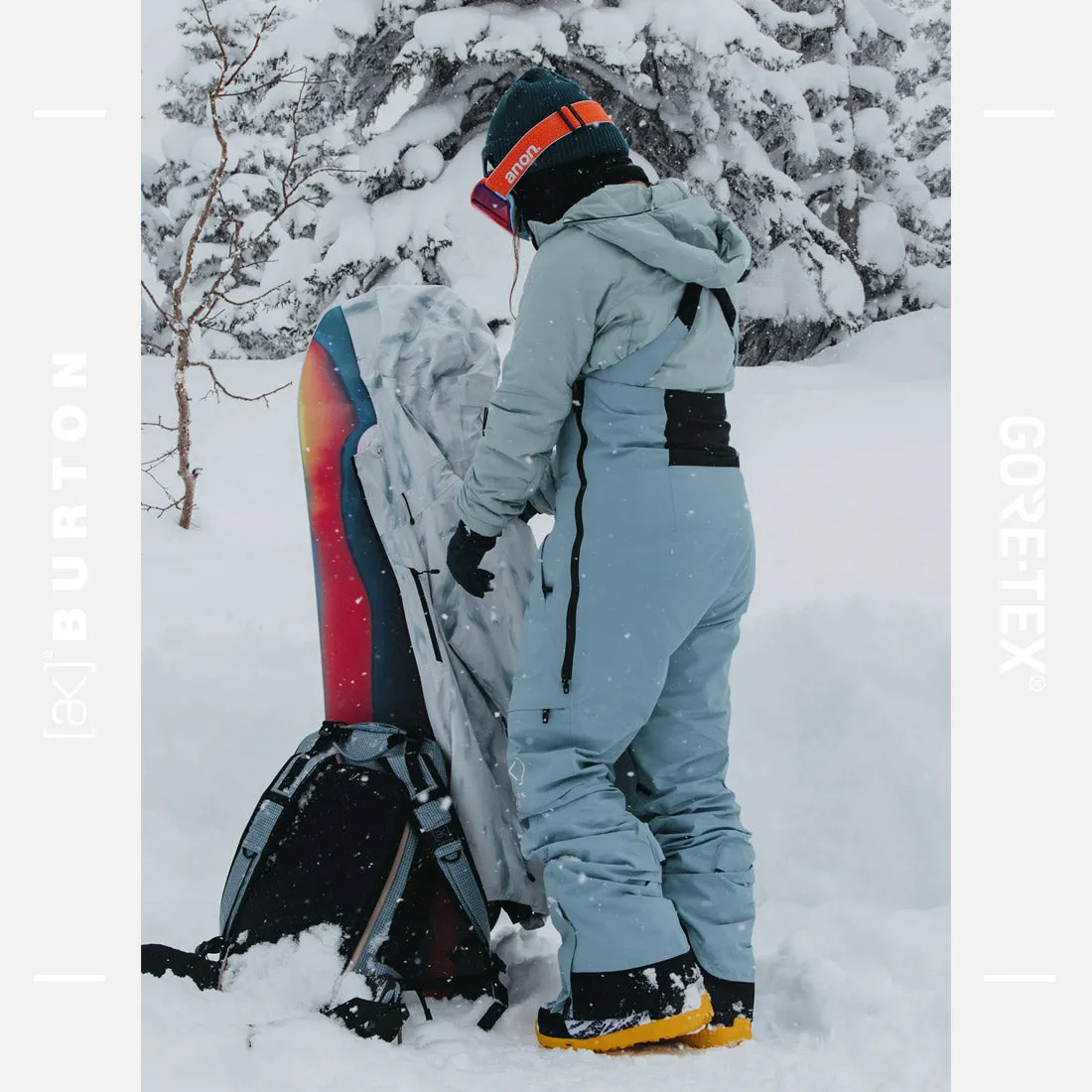 BURTON Women's [ak] Gore-Tex 2L Kimmy Bib Pant 2025 - Dusty Blue