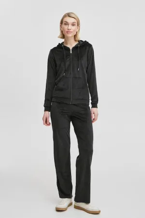 Bymitza Velvet  Jogging Set Black