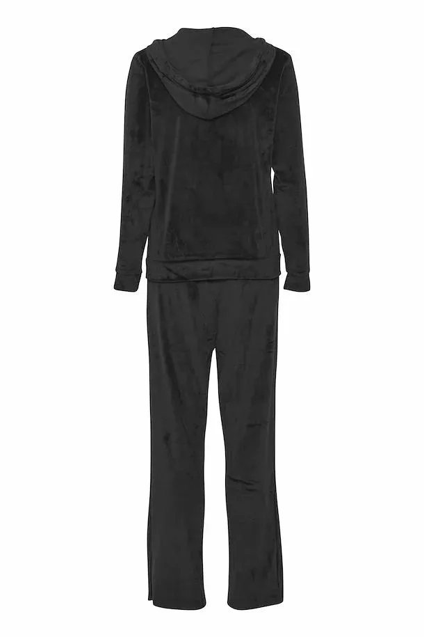 Bymitza Velvet  Jogging Set Black