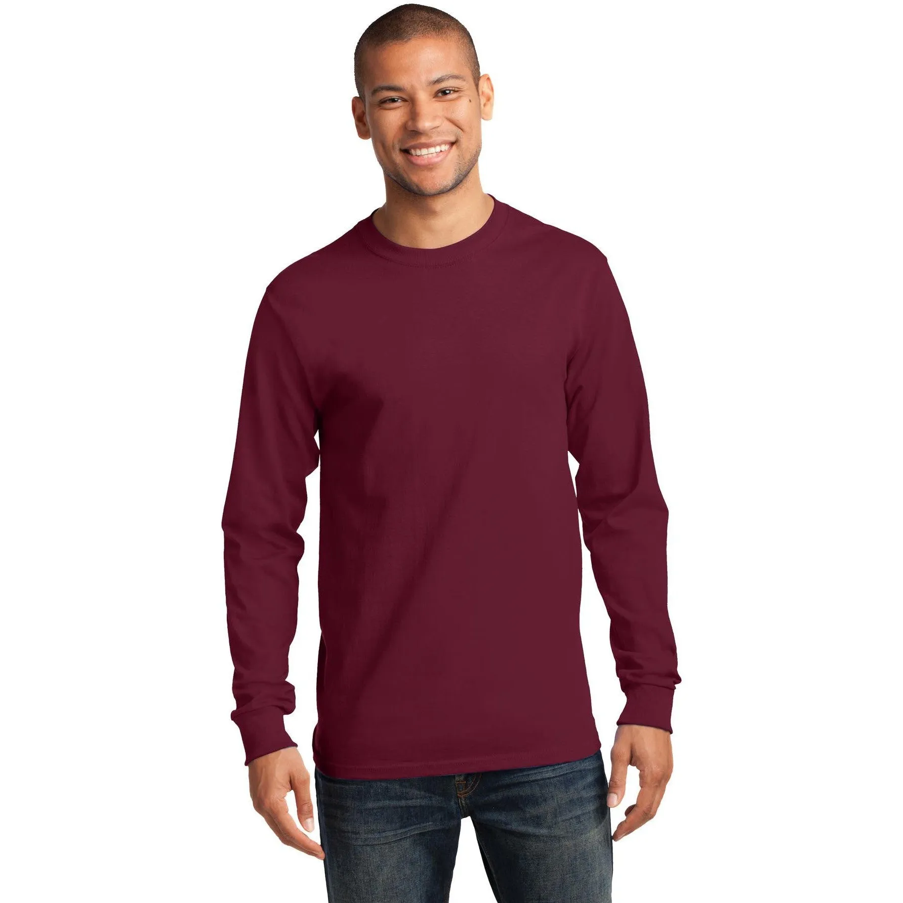 CLOSEOUT - Port & Company Tall Long Sleeve Essential Tee