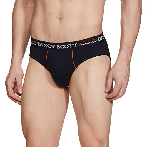 Dixcy Scott Men's Innerwear Regulart Fit Solid Brief (K1-PR47866_Denim, Deep Blue, Navy_M)(Colors and Prints May Vary)