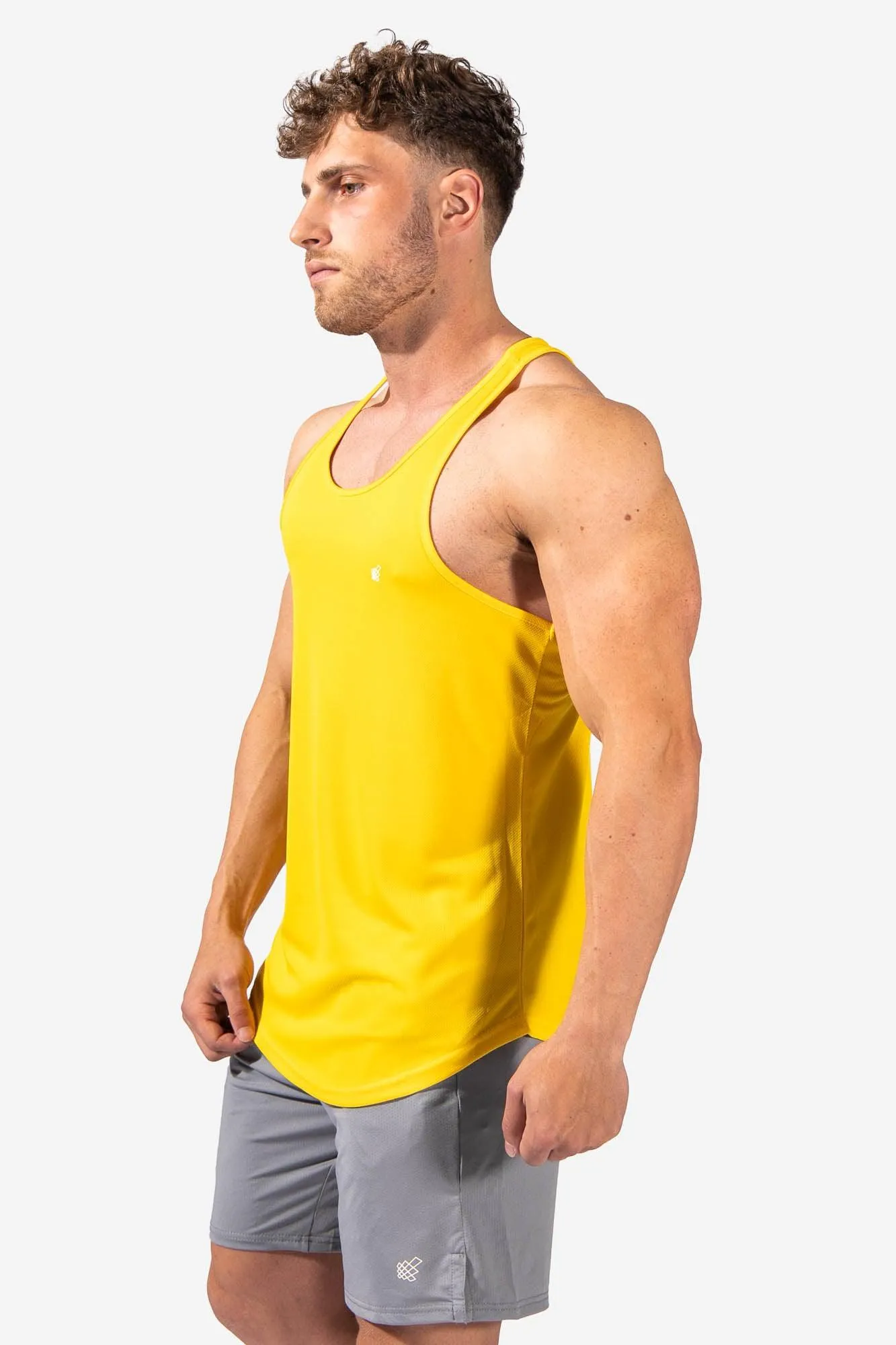 Fast-Dry Bodybuilding Workout Stringer - Yellow