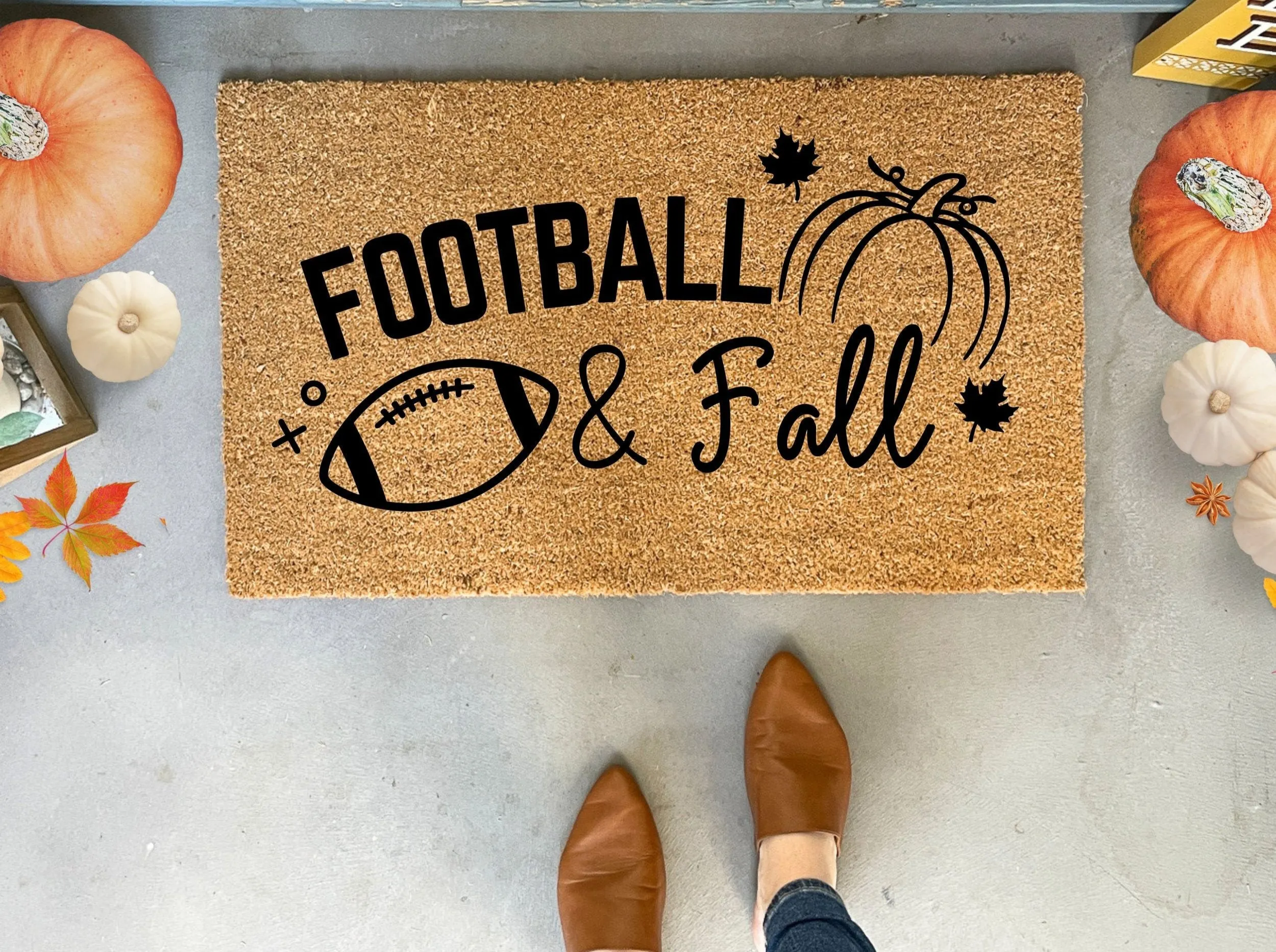 Football and Fall Outdoor Doormat