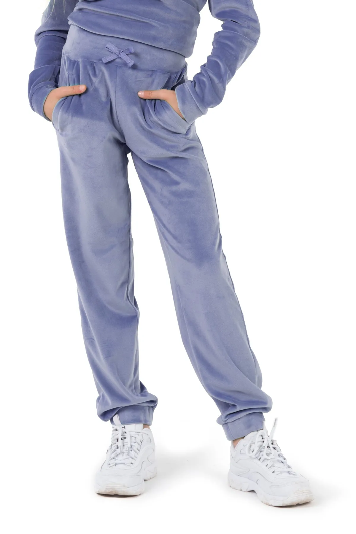 Girls Ultra-Soft Velour Joggers