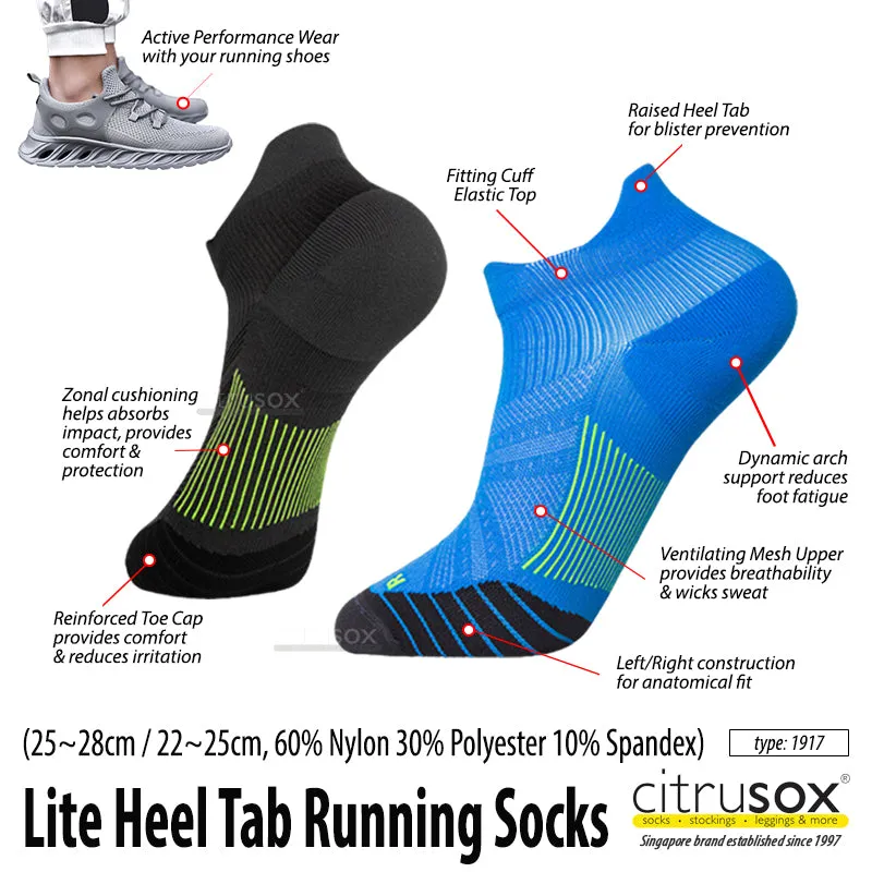 Heel Tab Running Performance Socks