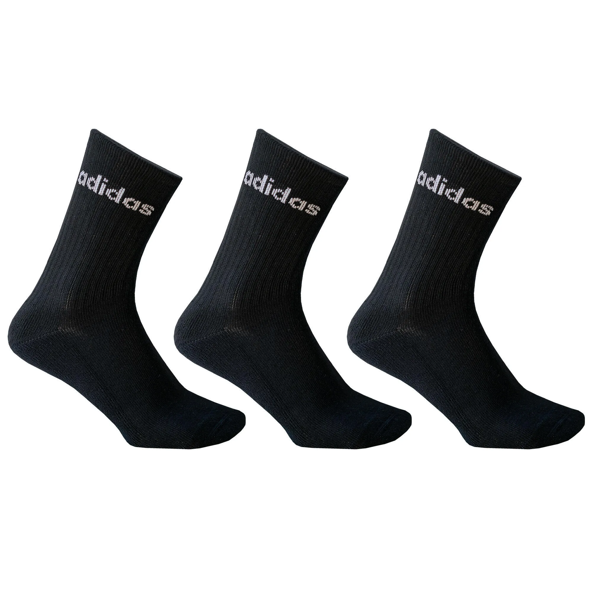 High tennis socks, 3 pcs., black ADIDAS