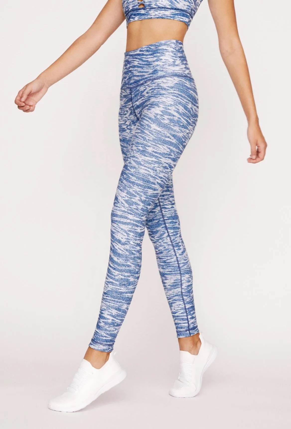 High-Waist Reversible Stone Denim Tigress Legging