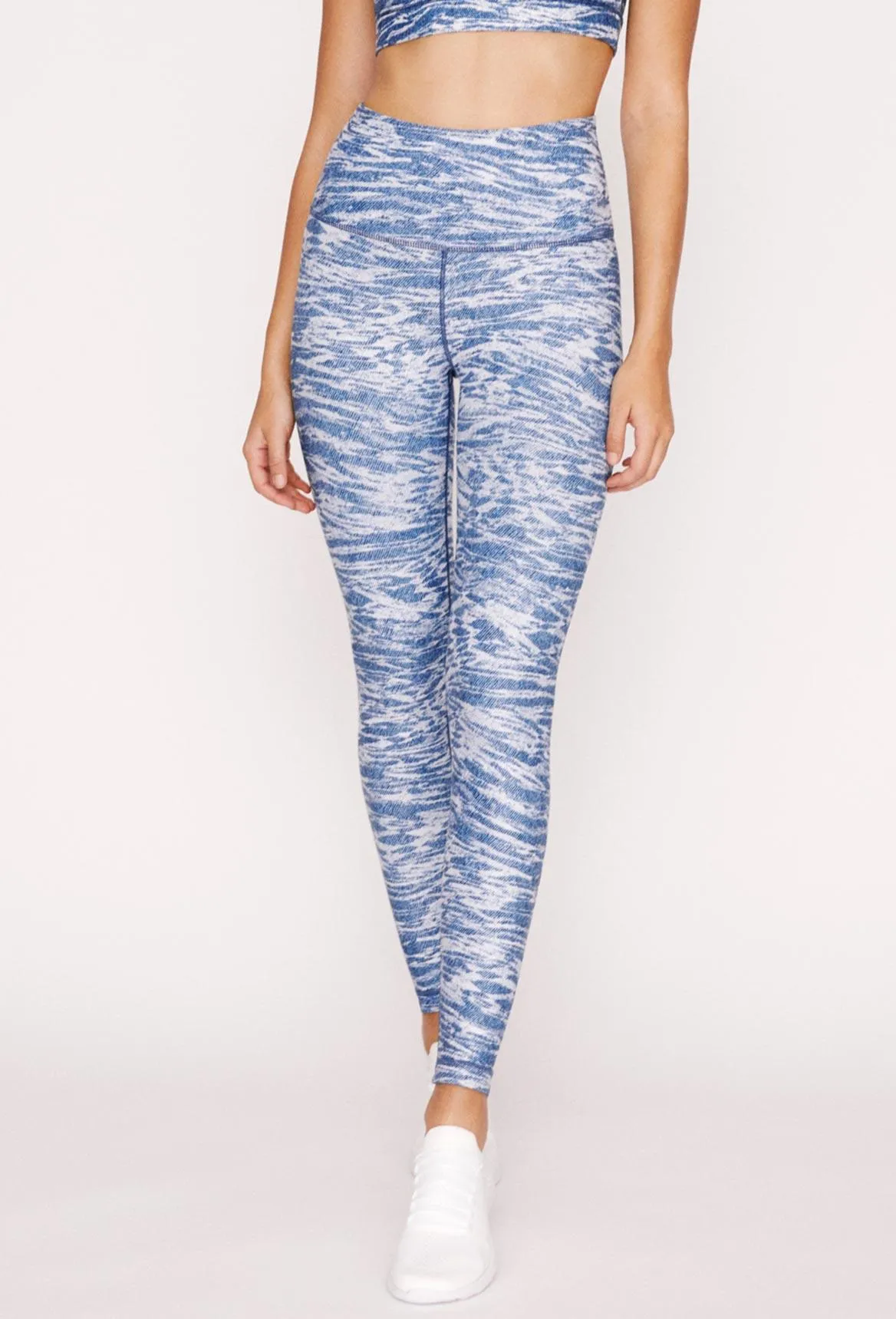 High-Waist Reversible Stone Denim Tigress Legging