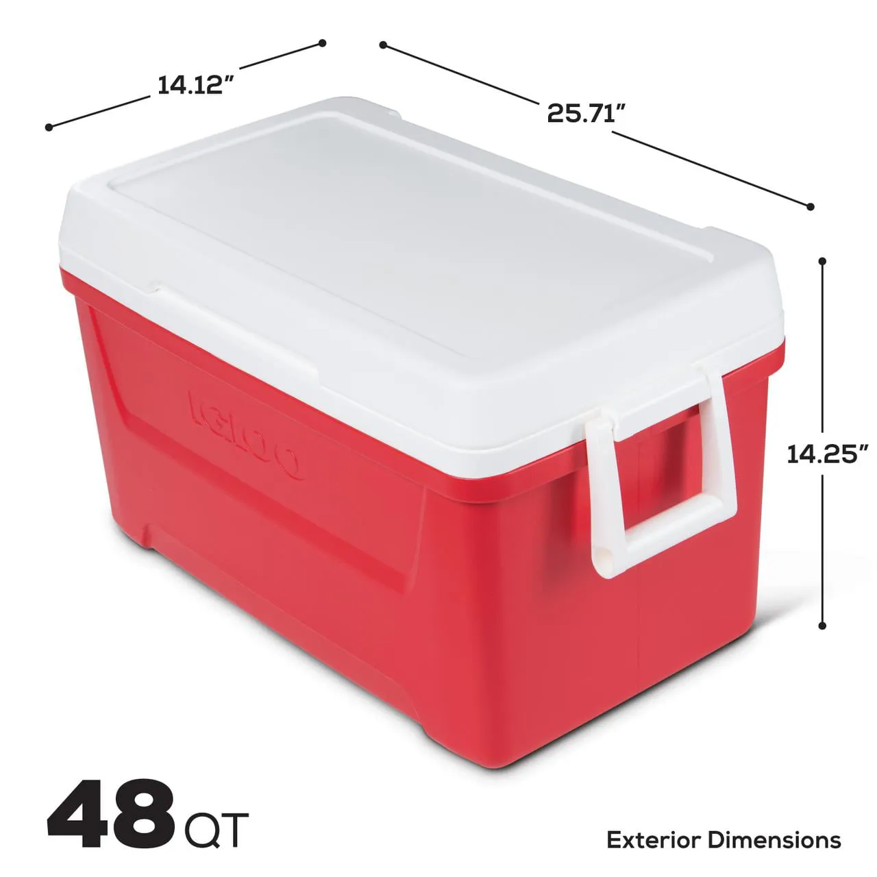 Igloo 48 qt. Laguna Ice Chest Cooler, Red