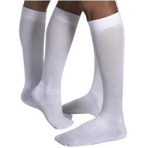 JOBST ActiveWear Knee-High Extra Firm Compression Socks Medium, White