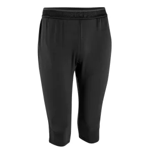 Kipsta CLR 3/4 adult football trousers, black/charcoal gray