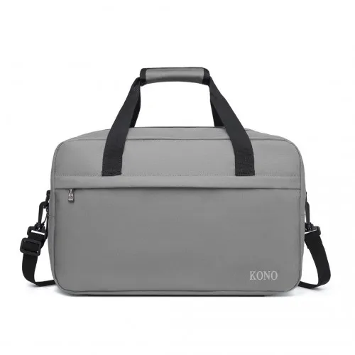 Kono Lightweight Multi Purpose Unisex Sports Travel Duffel Bag – Grey | Perfect for Gym, Travel, & Daily Use