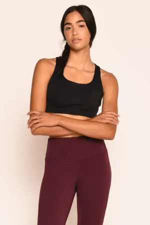 Light-Support Square Neck Strappy Sports Bra