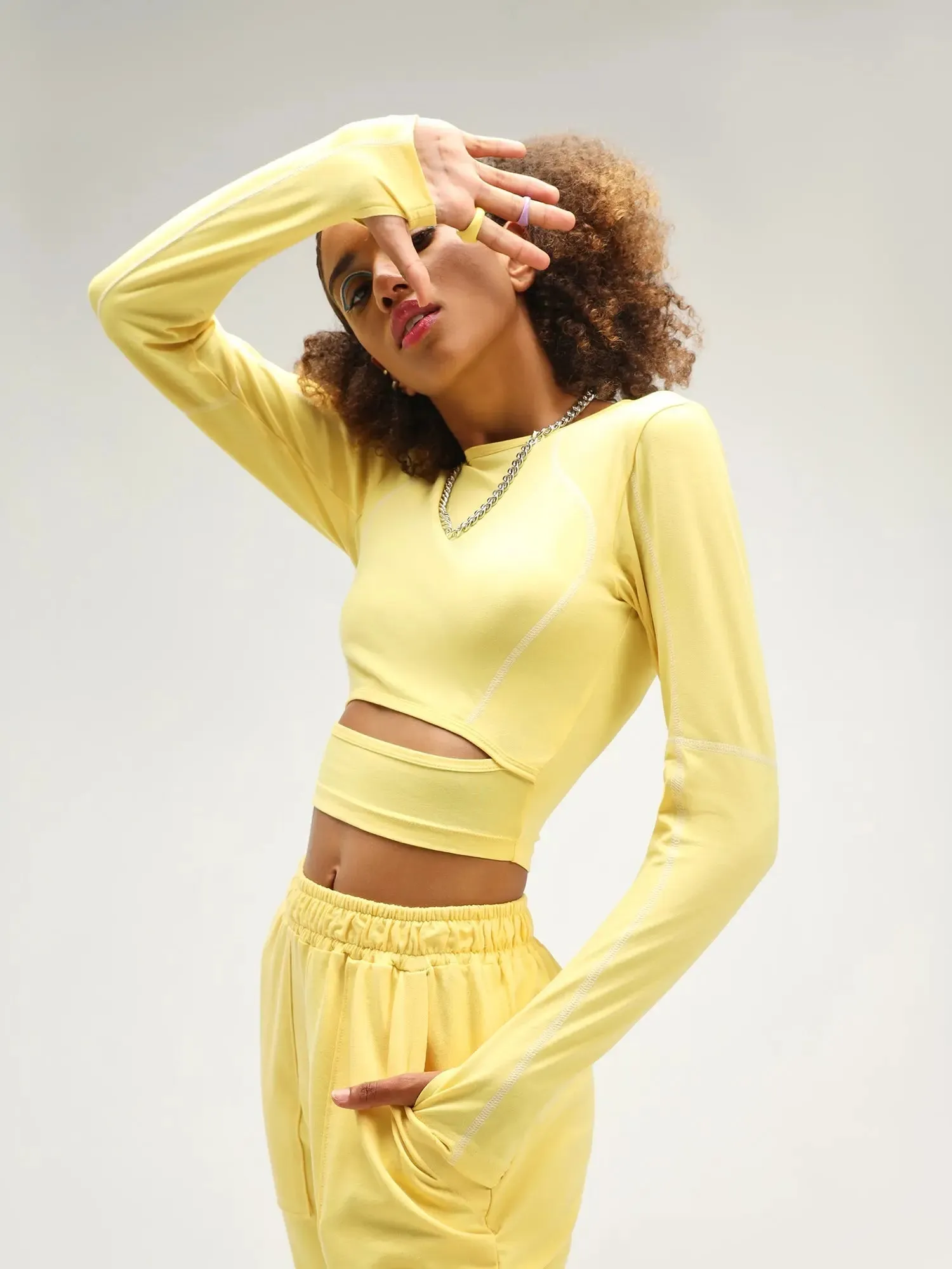 Mexico Yellow Cyber Punk Co-ord Set