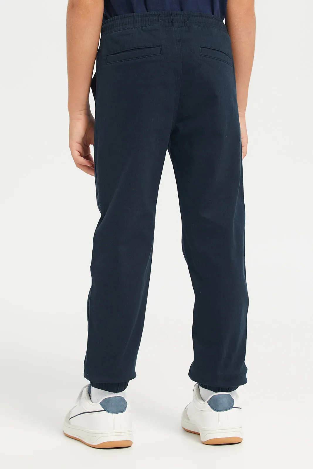 Navy Twill Jogger