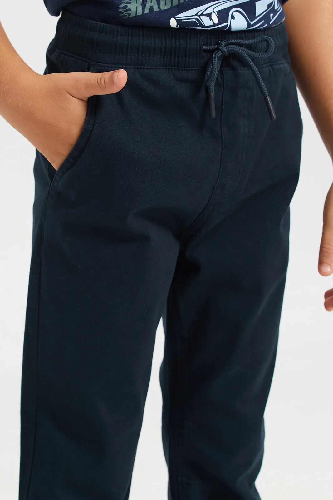 Navy Twill Jogger