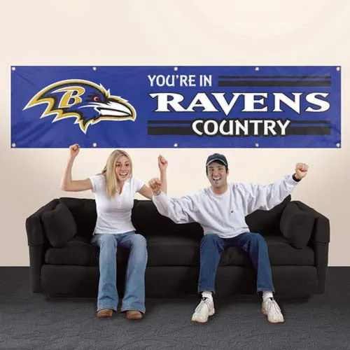 NFL Sports Teams 8ft x 2ft Nylon Banner Signs