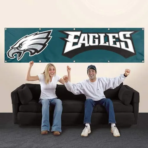 NFL Sports Teams 8ft x 2ft Nylon Banner Signs