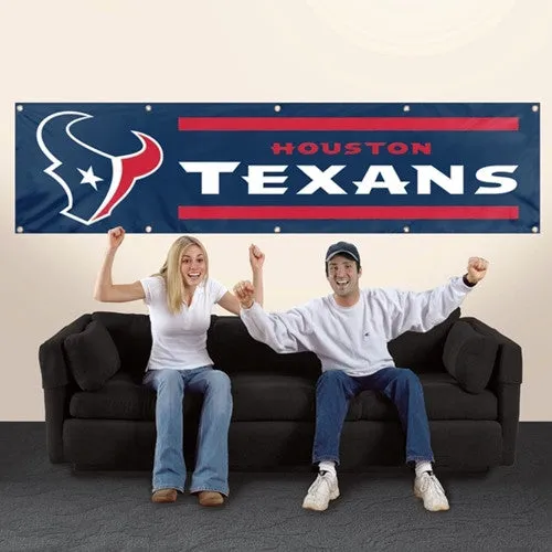 NFL Sports Teams 8ft x 2ft Nylon Banner Signs