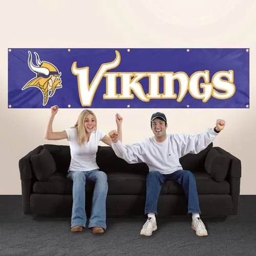 NFL Sports Teams 8ft x 2ft Nylon Banner Signs