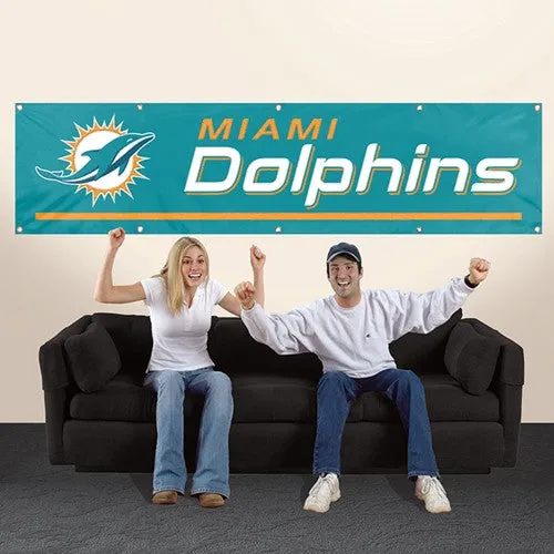 NFL Sports Teams 8ft x 2ft Nylon Banner Signs