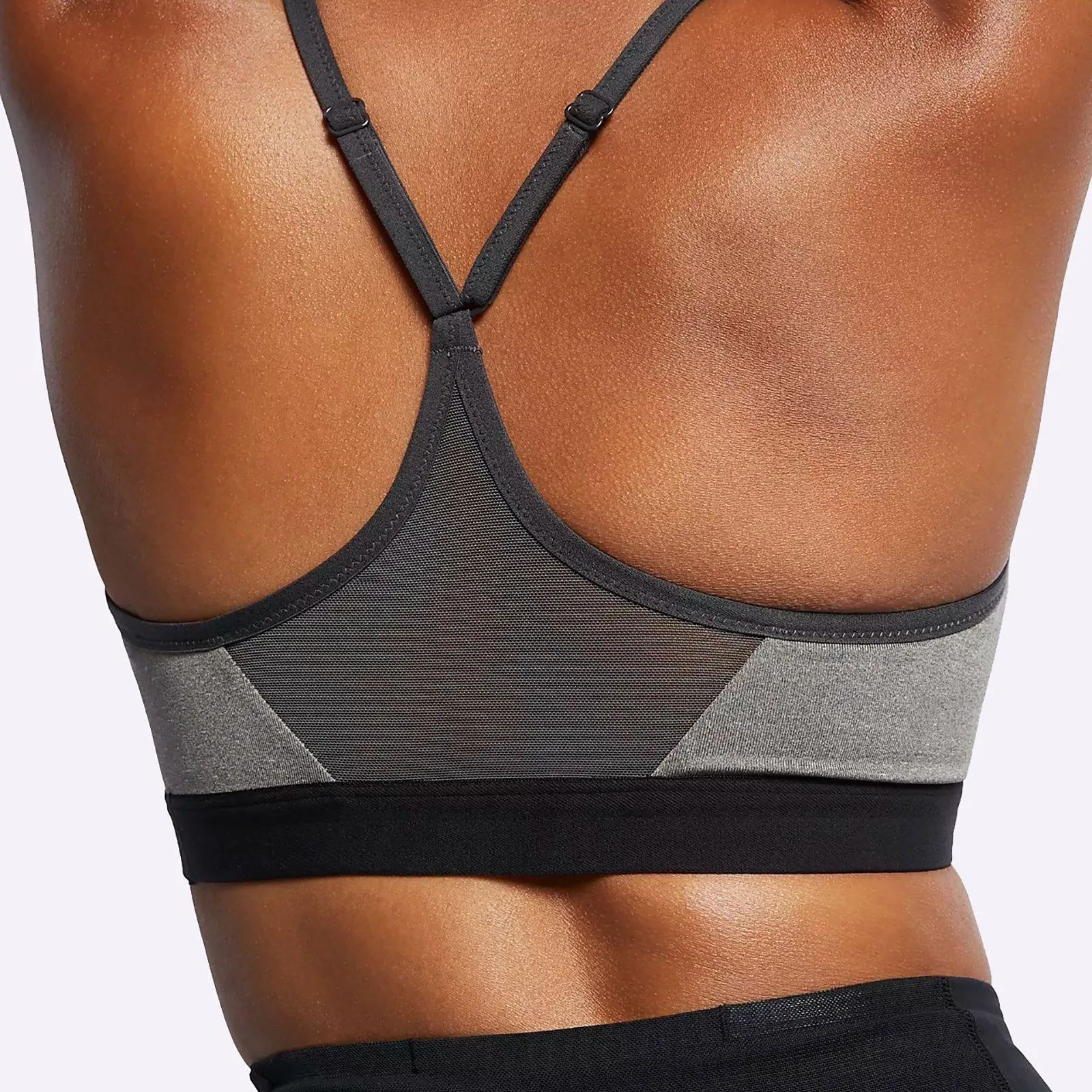 Nike - Indy Women's Light-Support Sports Bra - Carbon Heather/Black