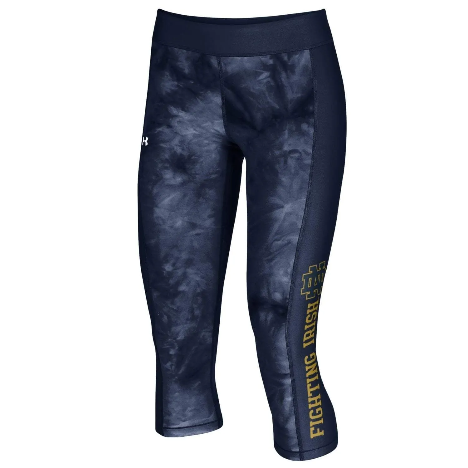 Notre Dame Fighting Irish Under Armour Women Navy Compression Crop Leggings