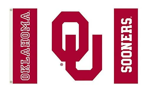 Oaklahoma Sooners 3'X5' Premium College Flag