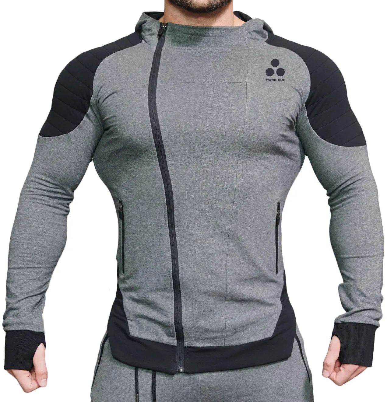 Padded Shoulder Thumb hole Hoodie (Limited Edition)