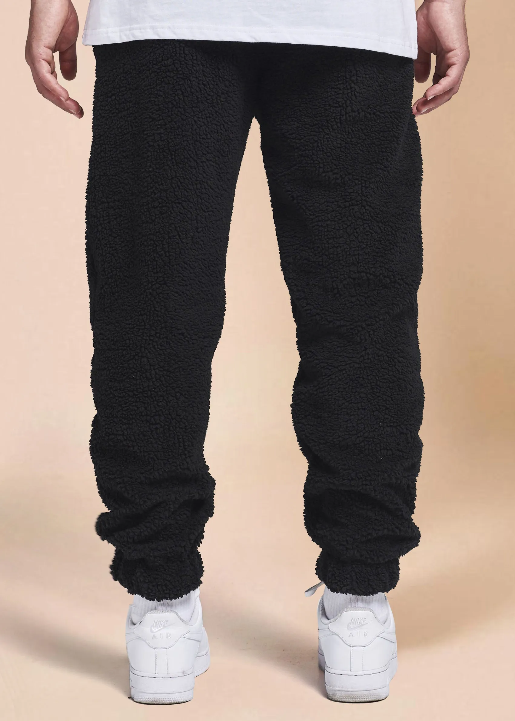 Retro Fashion Street Fleece Belted Trousers