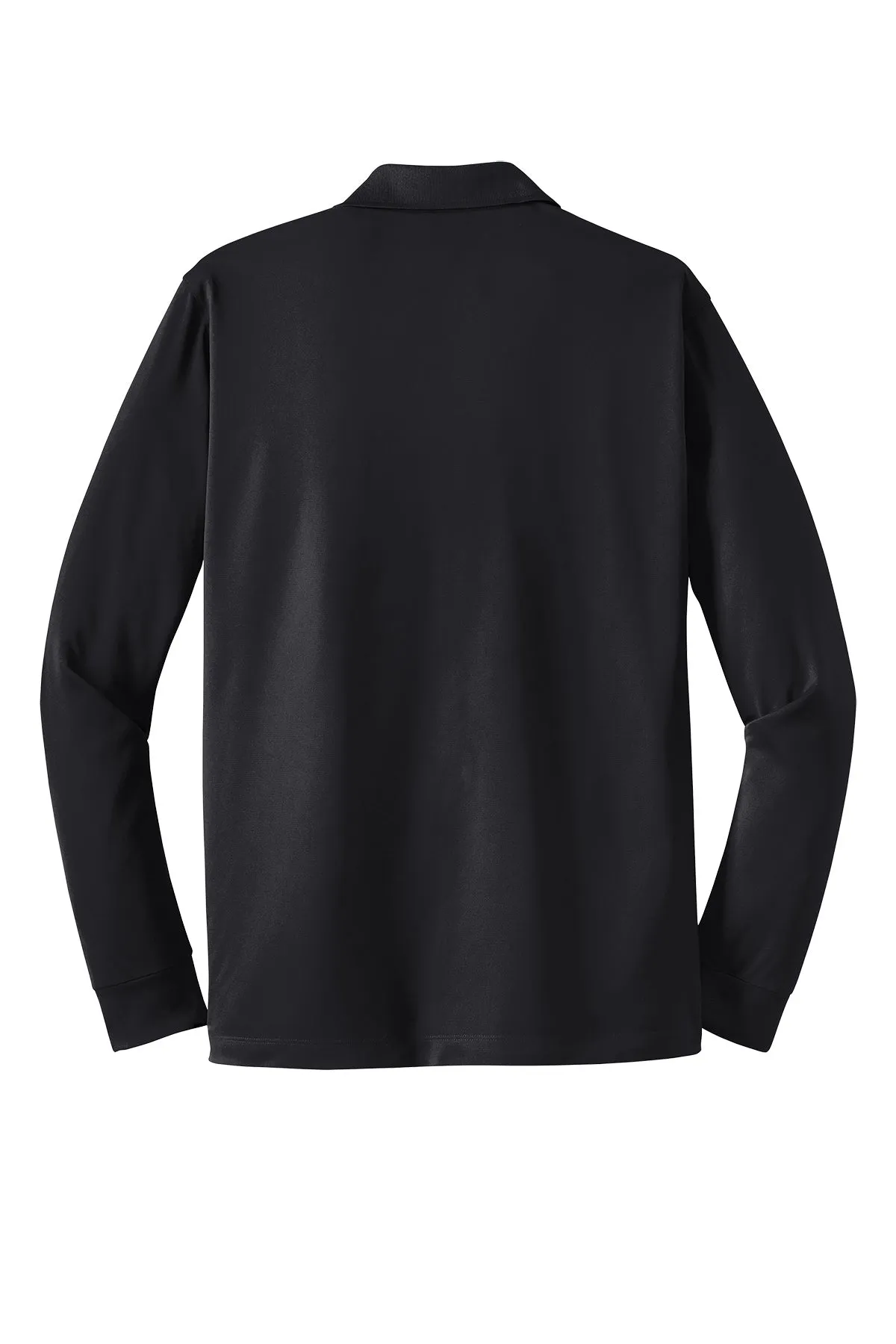 Sport-Tek® Long Sleeve Micropique Sport-Wick® Polo - Black