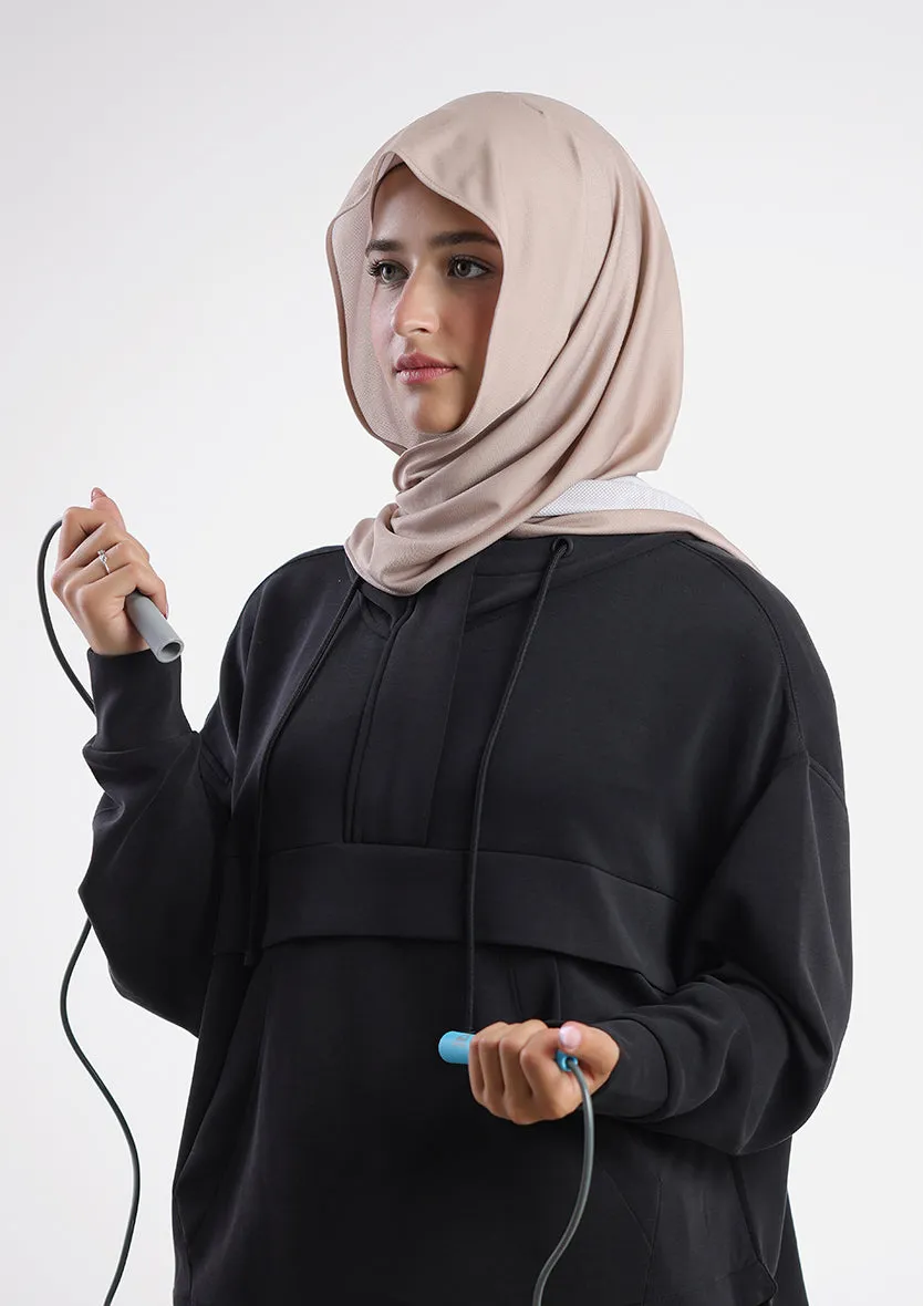 Sports Capshawl Hijab Dual Color - Non reversible