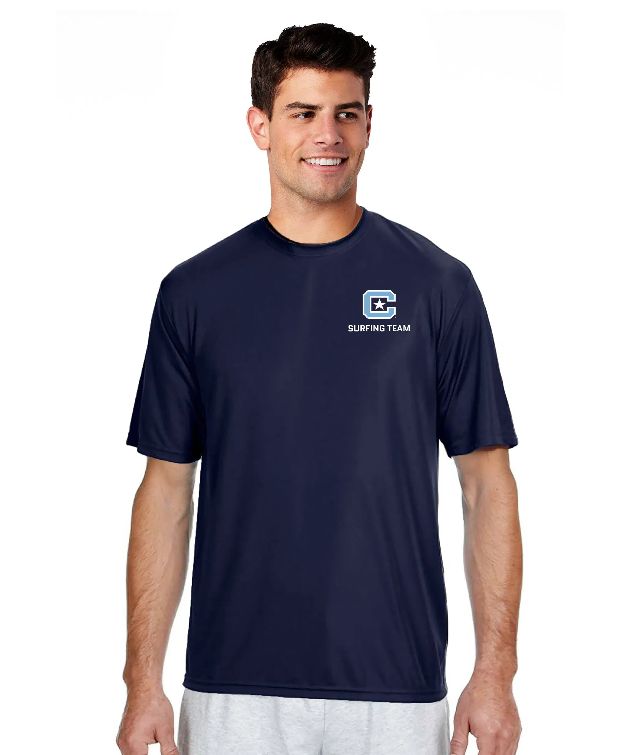 The Citadel, C Star, Club Sports - Surfing Team, A4 Men's Cooling Performance T-Shirt