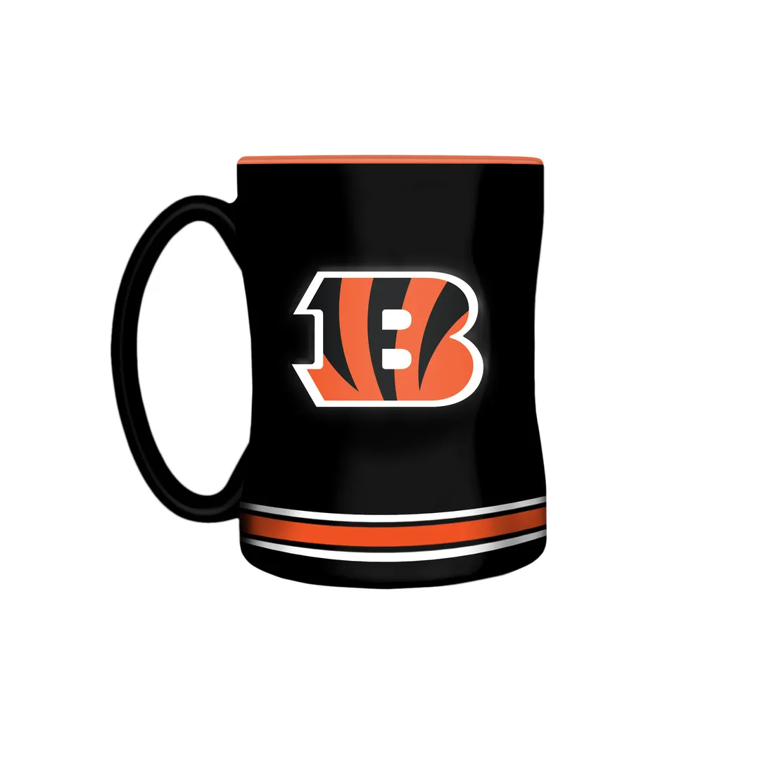 The Sports Vault NFL Cincinnati Bengals 14oz Sculpted Mug