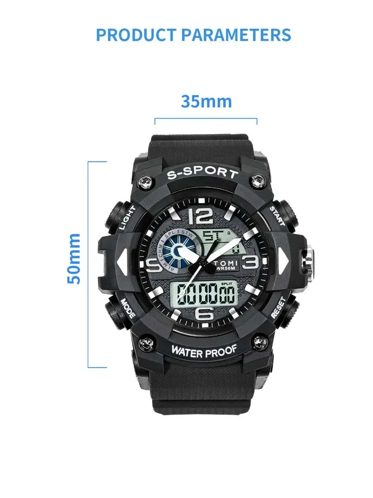 TOMI T-228 Men's Sports Watch Military Sports Watch