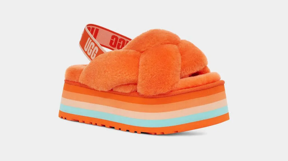 UGG Womens Disco Knot Slide Mandarine