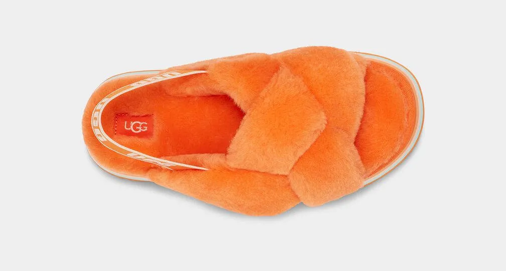 UGG Womens Disco Knot Slide Mandarine