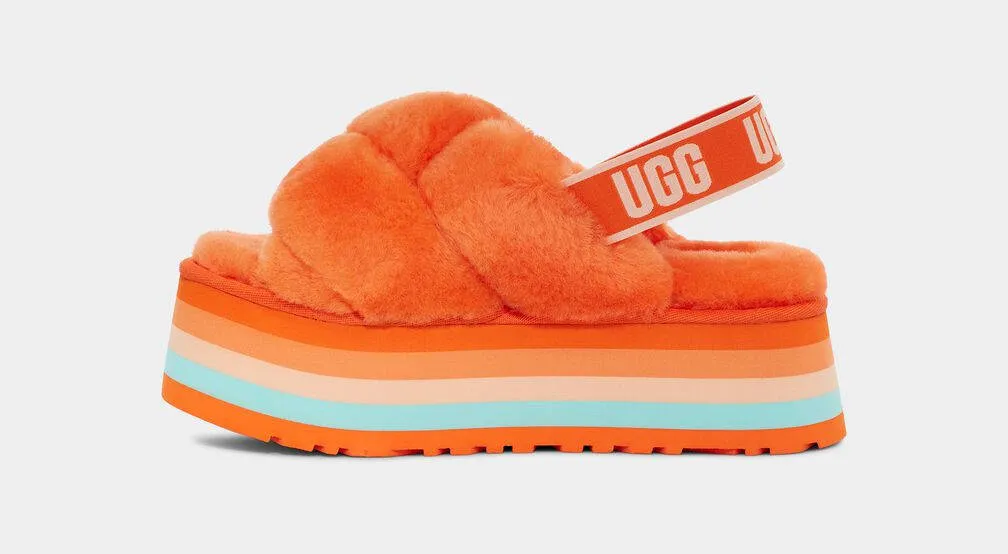 UGG Womens Disco Knot Slide Mandarine