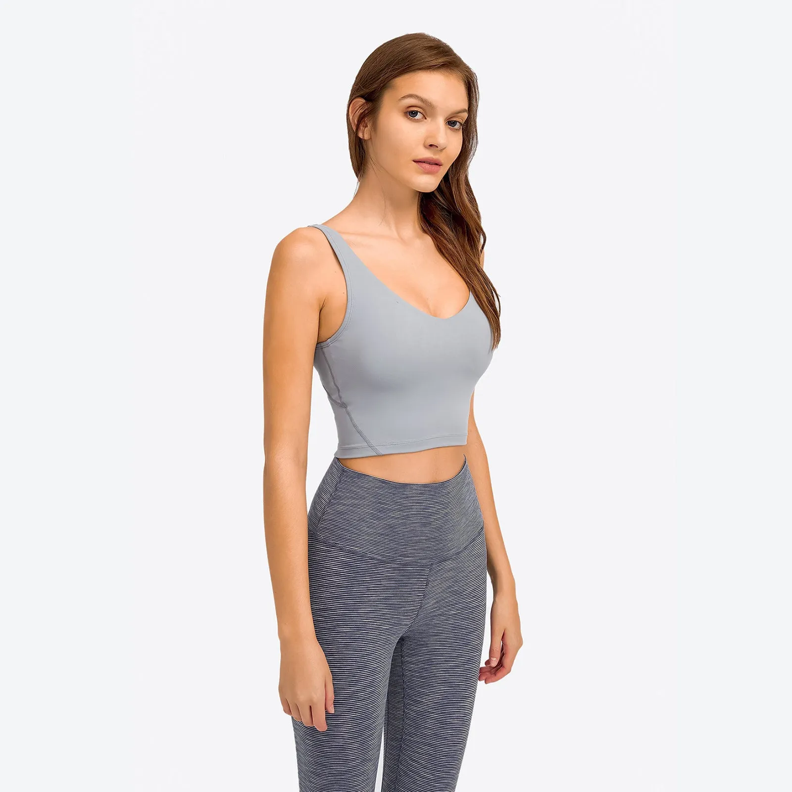 V-Neck Plain Tank Top