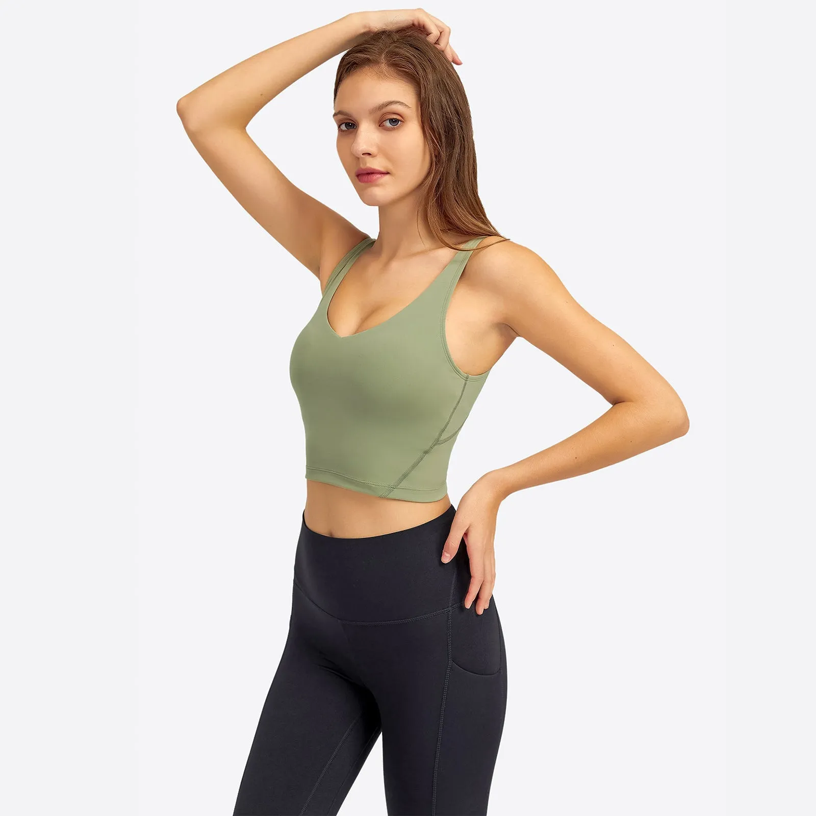 V-Neck Plain Tank Top