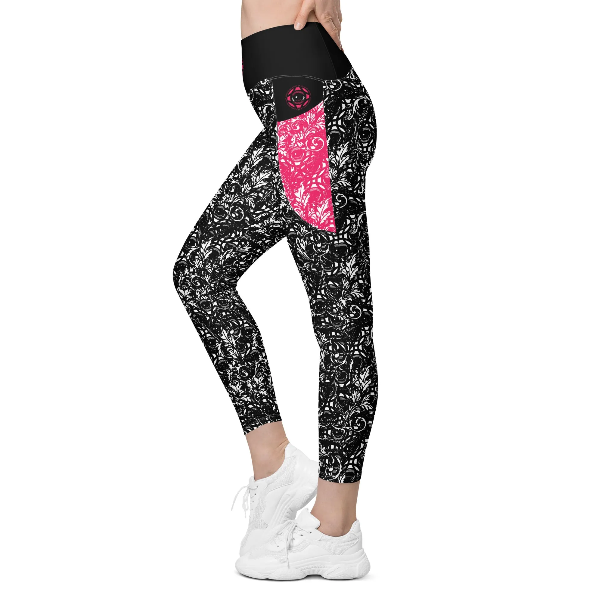 VersacEYEZ Pink Leggings with pockets