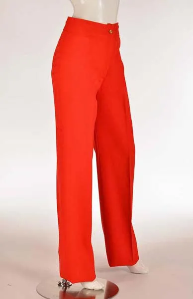 Vintage Roberta di Camerino Red Wool Trousers